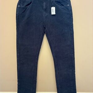 NWT Johnnie-O Wales Corduroy Pant Navy Size 33x30